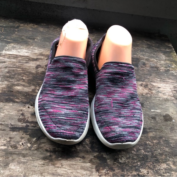 Skechers Go Walk Joy Terrific Black Pink Womens Slip On Comfort Shoes Size 9 - Picture 4 of 11